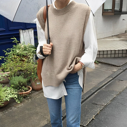 Alva - Pull Sans Manches à Coupe Ample