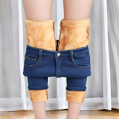 Betty - Warm thermal tight-fitting trousers for women