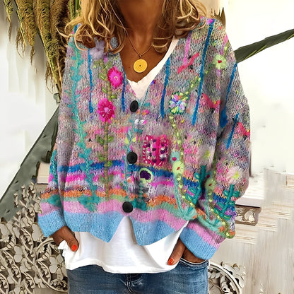 Nydia - Pull confortable et doux avec motif pour femmes