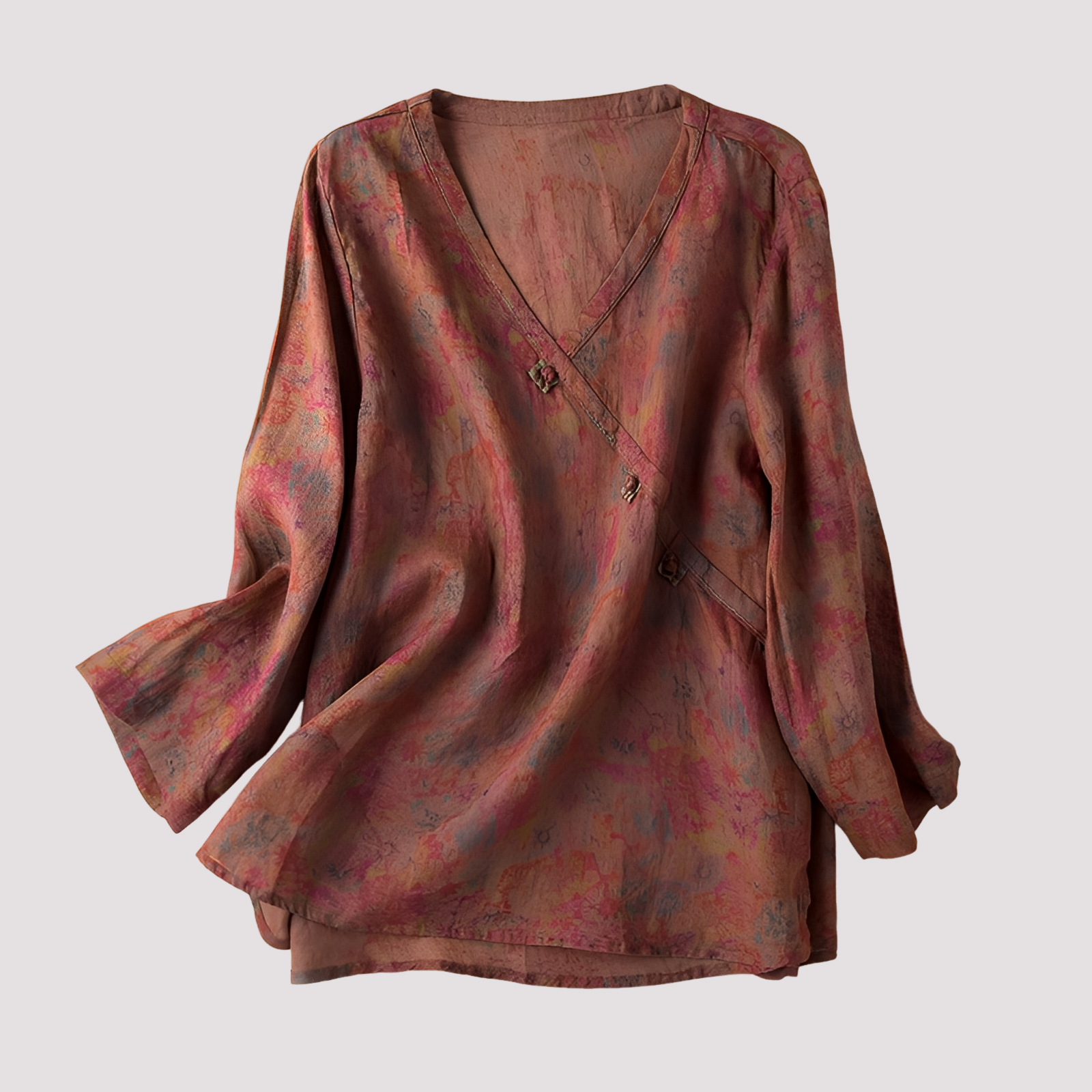 Monica - Blouse élégante à motif floral pour femmes