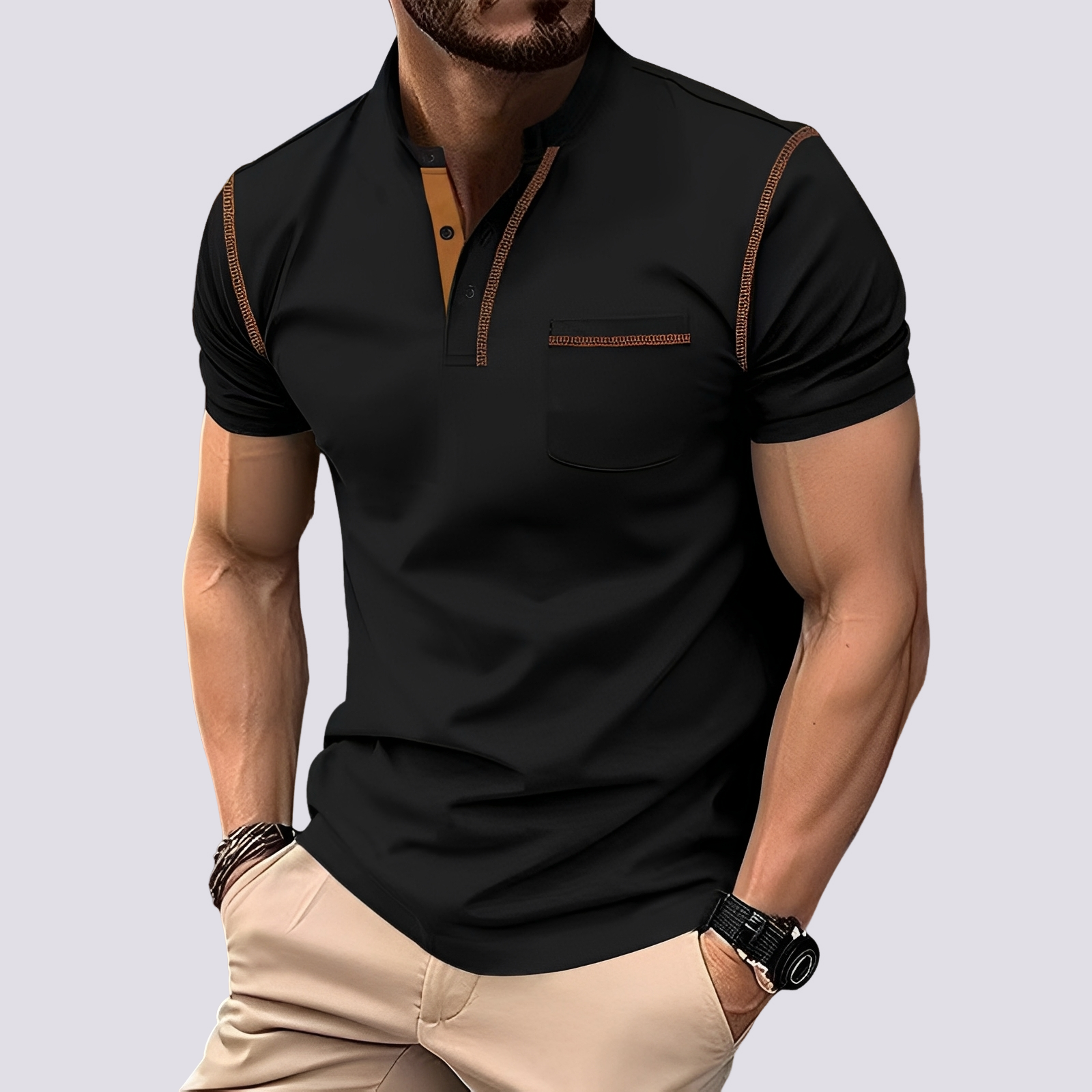 Stefan - Polo stylé et respirant pour hommes