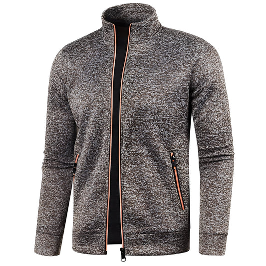 Clayton - Casual fleece sweatshirt with zipper for men