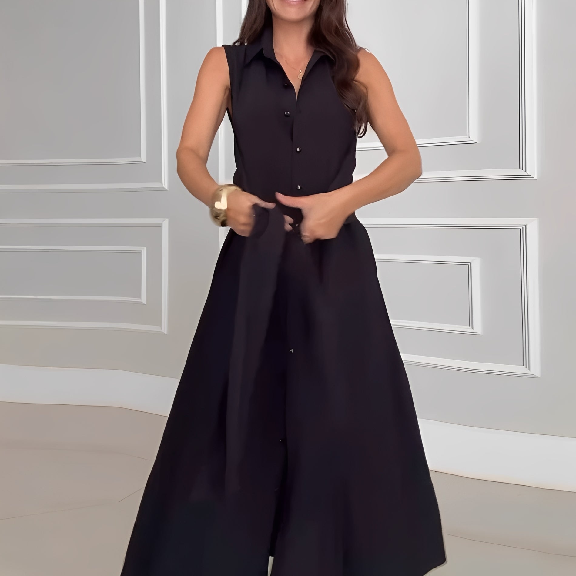 Alison - Robe Midi Sans Manches