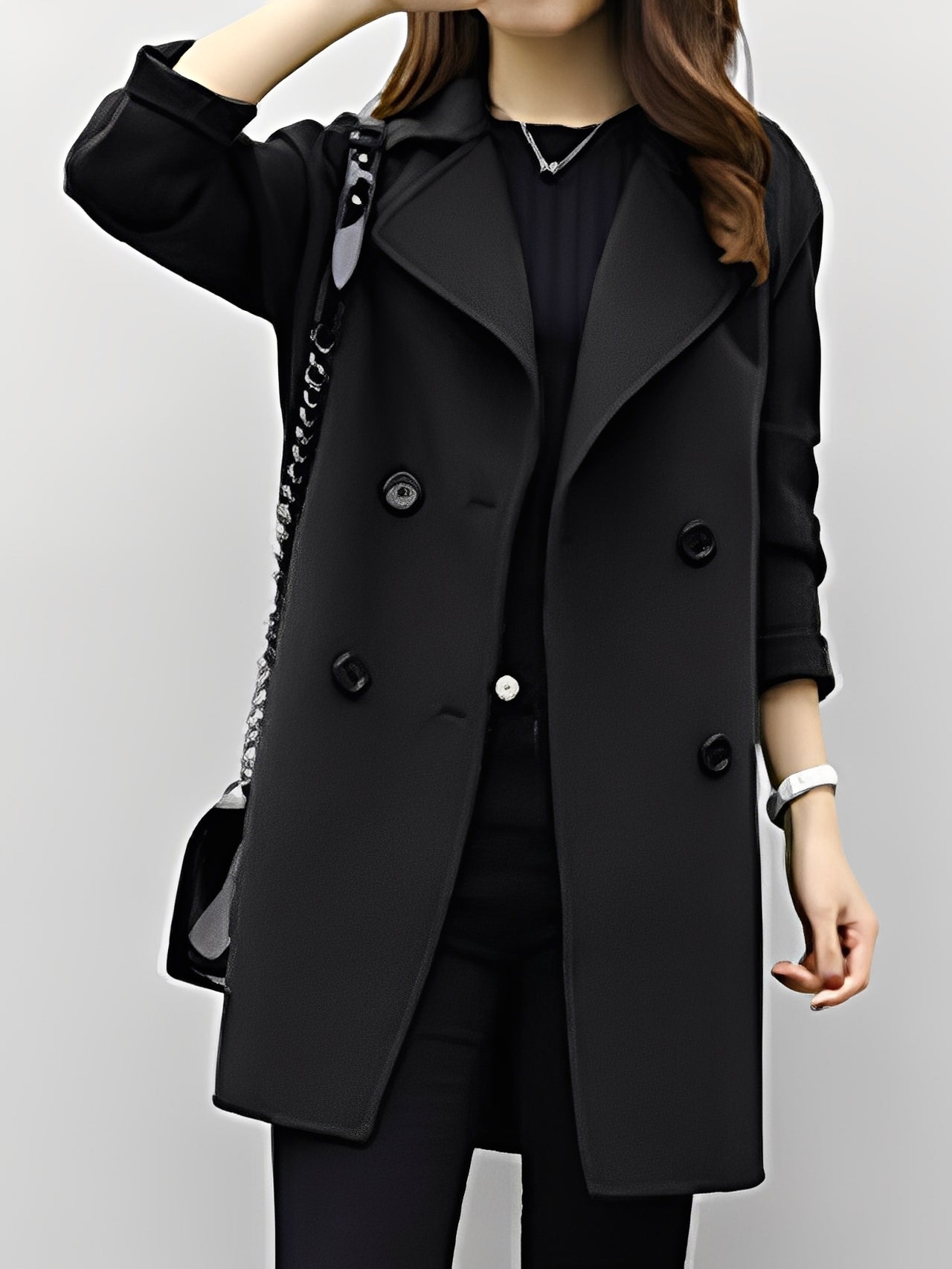 Nichole - Trench-coat à double boutonnage chic pour femmes