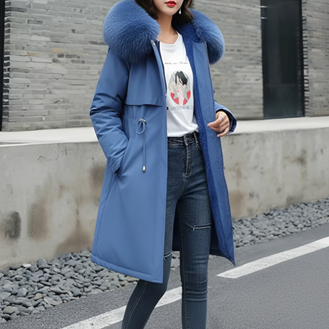 Evangie - Manteau à capuche, chaud et élégant