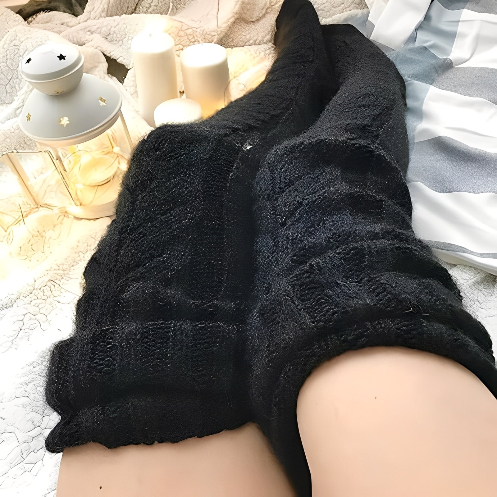 Hailee - Chaussettes chaudes au-dessus du genou pour femmes