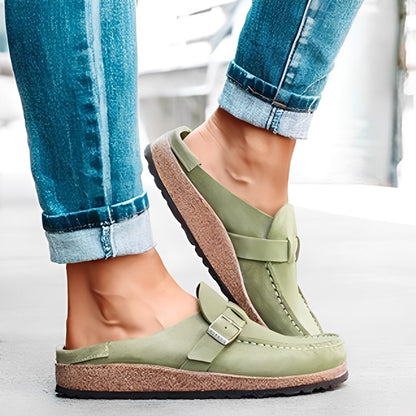 Briana - Sandales confortables à enfiler avec boucle pour femmes