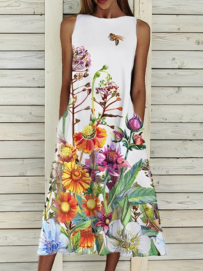 Josephine - Robe élégante à motif floral pour femmes