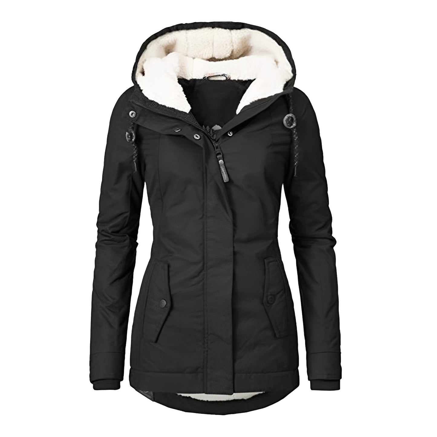 Earleen - Veste chaude pour femmes en polaire Sherpa