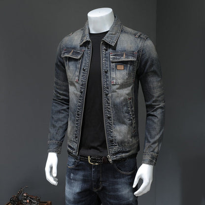 Lennon - Veste en jean classique et large pour hommes