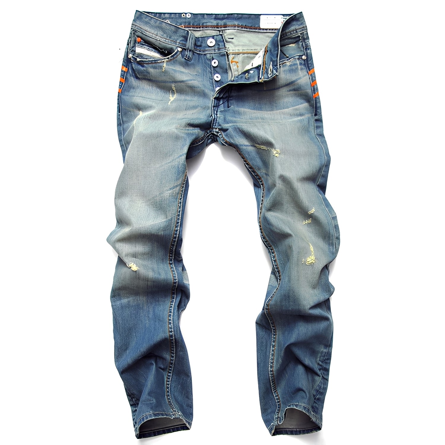 Kevin - Jeans décontractées avec déchirures pour hommes