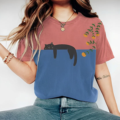 Alvina - T-shirt femme avec motif décontracté