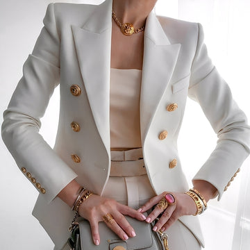 Shelley - Blazer avec Boutons pour Femmes