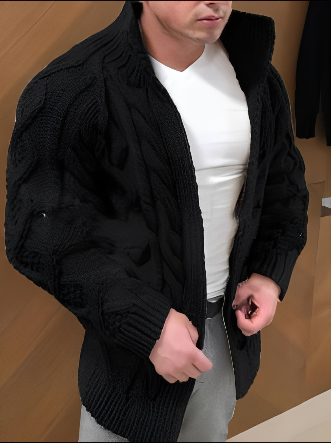 Donovan - Joli cardigan chaud pour hommes