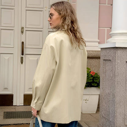 Eireen - Joli manteau large avec col polo pour dames