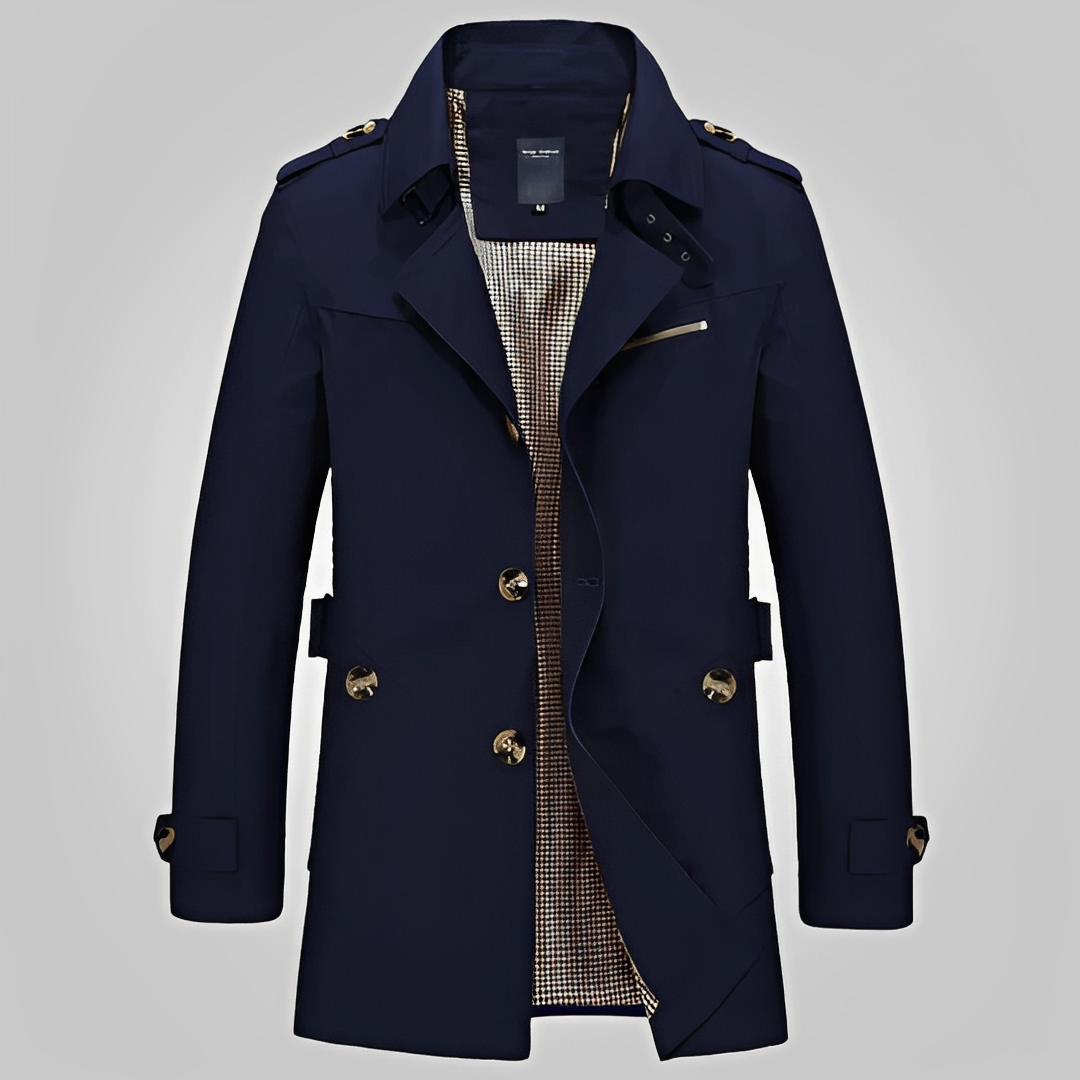 Hanzo - Manteau long d'hiver chaud pour homme