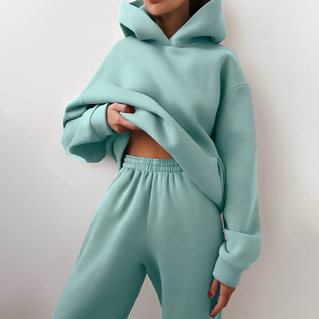 Carolyne - Ensemble d'hiver ample, veste et pantalon pour femme