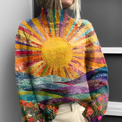 Olivia - Comfortable women's sweater with a turtleneck collar