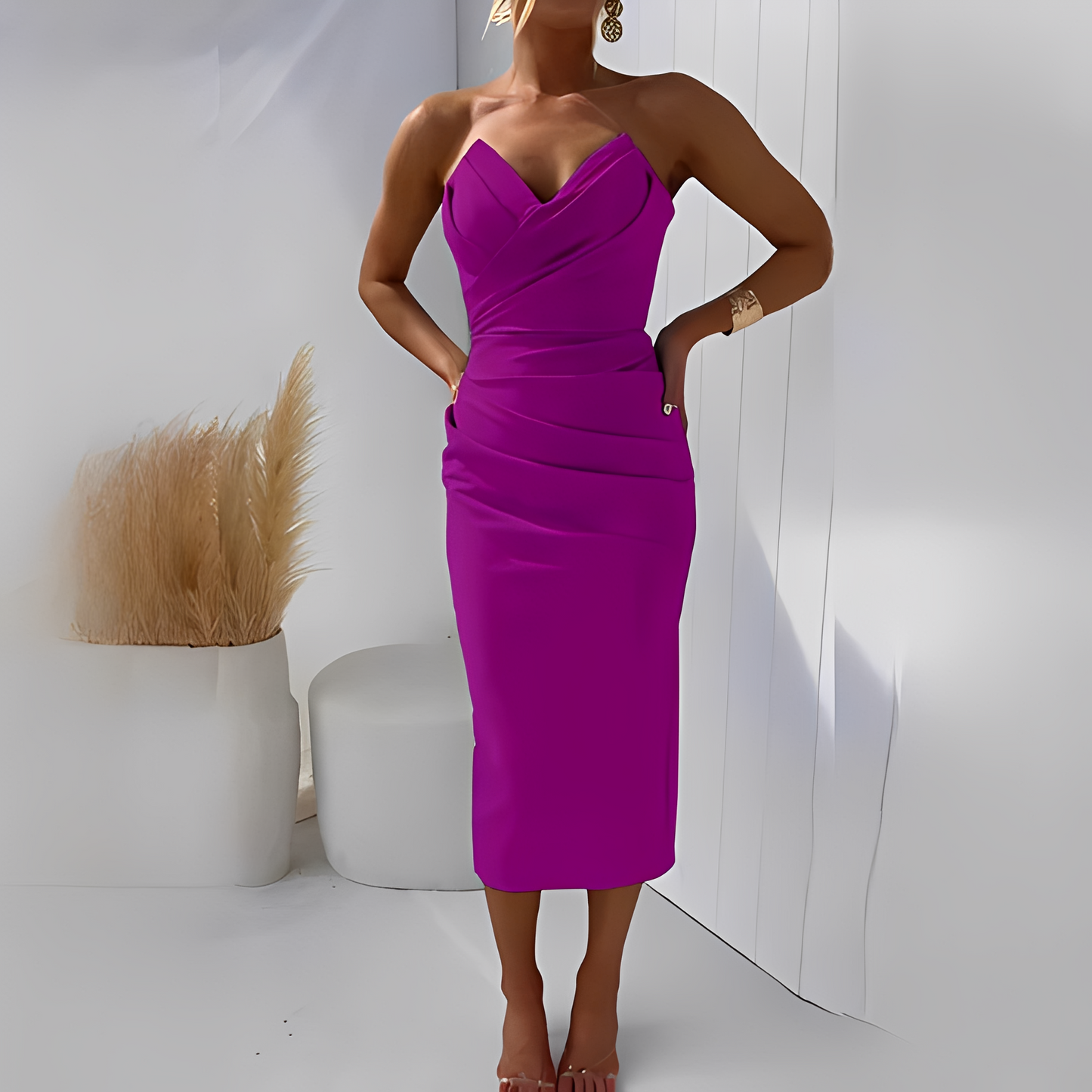 Wanda - Robe chic sans bretelles pour femmes