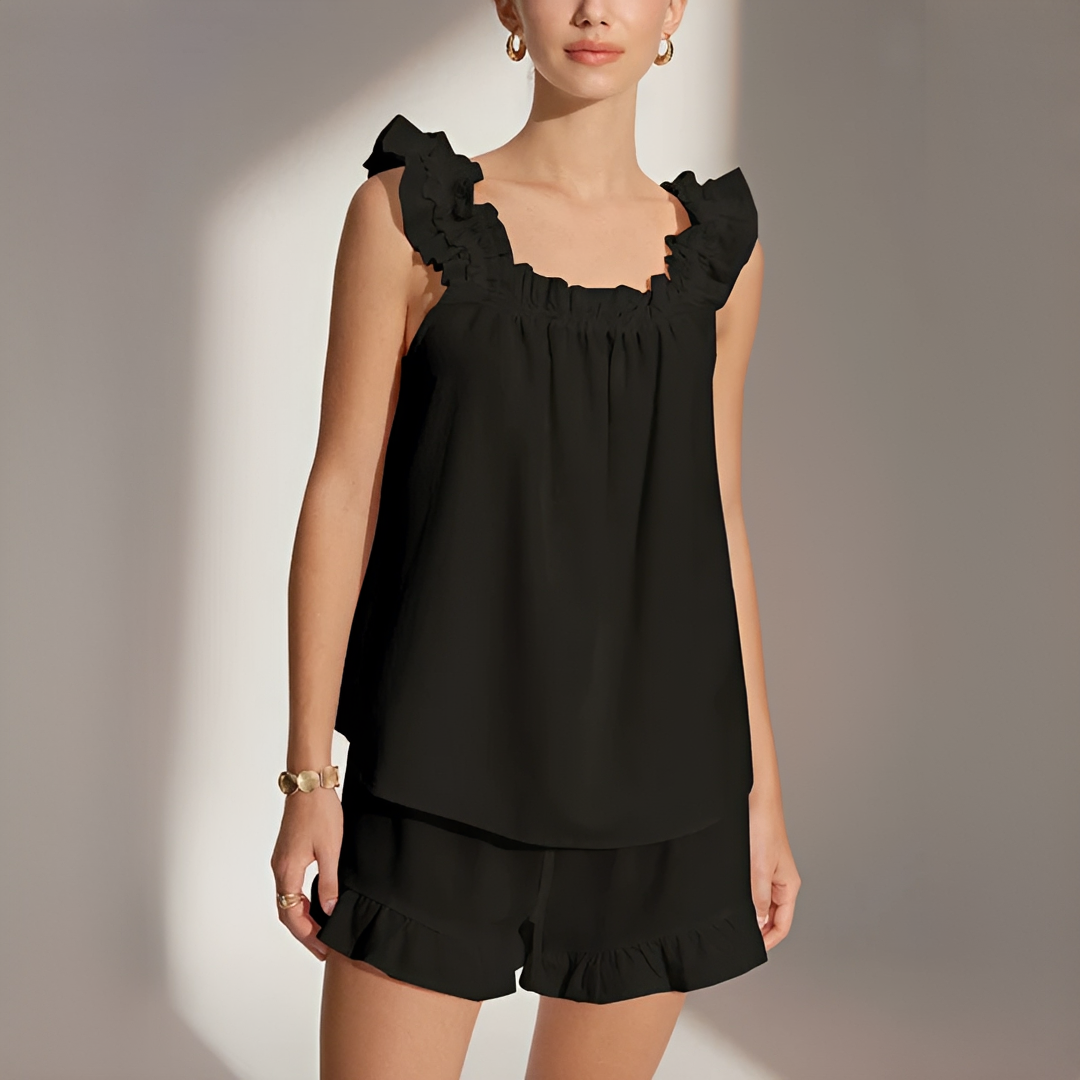 Marnie - Ensemble de shorts à froufrous