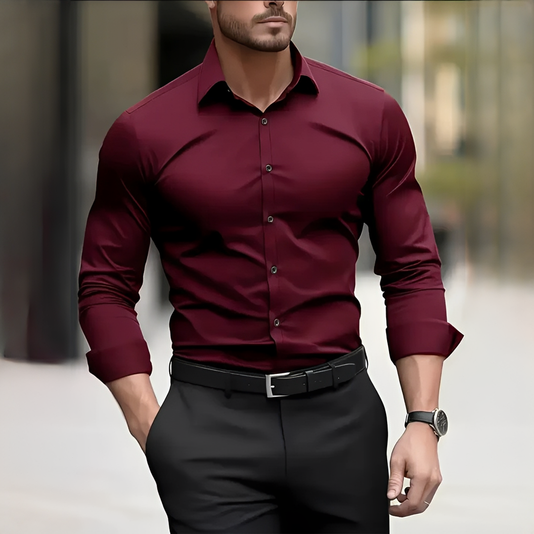 Kervan - Chemise homme à manches longues et respirante