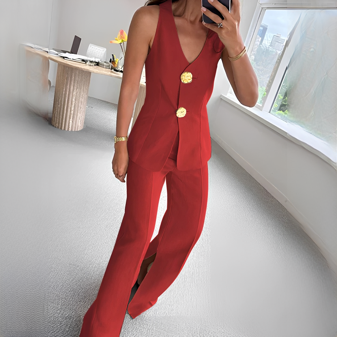 Verna - Ensemble décontracté avec haut sans manches et pantalon