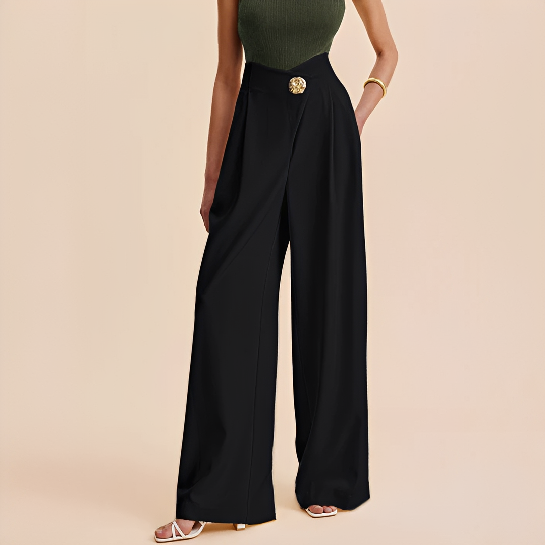 Joyce - Pantalon ample à taille haute