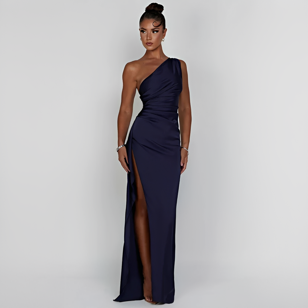 Leonora - Robe d'été chic à une épaule pour femme