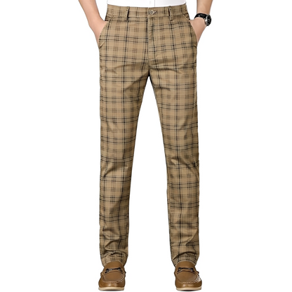 Hayavert - Pantalon homme à carreaux tendance