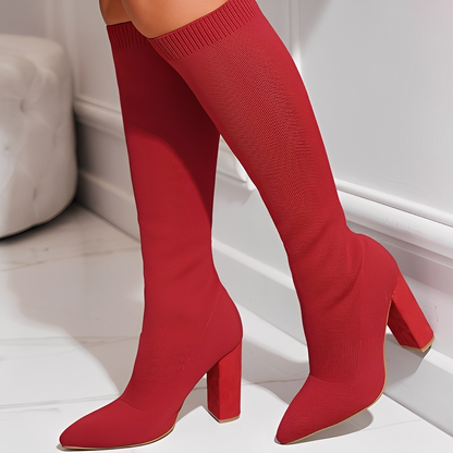 Marilyne - Stylish knitted ankle boots for women