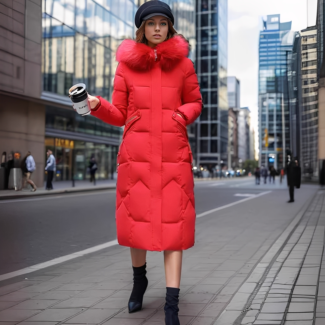 Marcellette - Manteau élégant et chaud avec capuche
