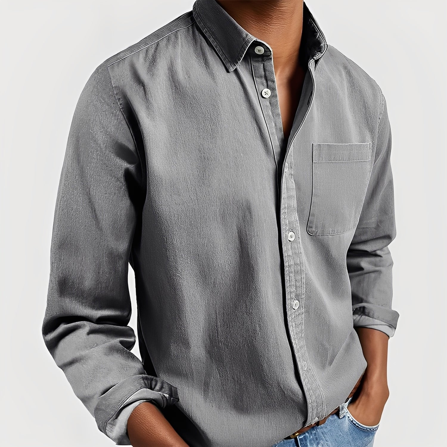 Gauvain - Chemise décontractée à manches longues pour hommes