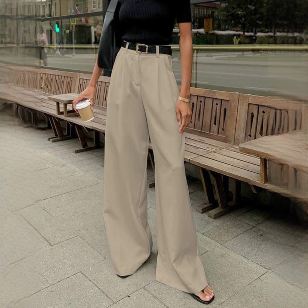 Marlene - Pantalon élégant à jambes larges