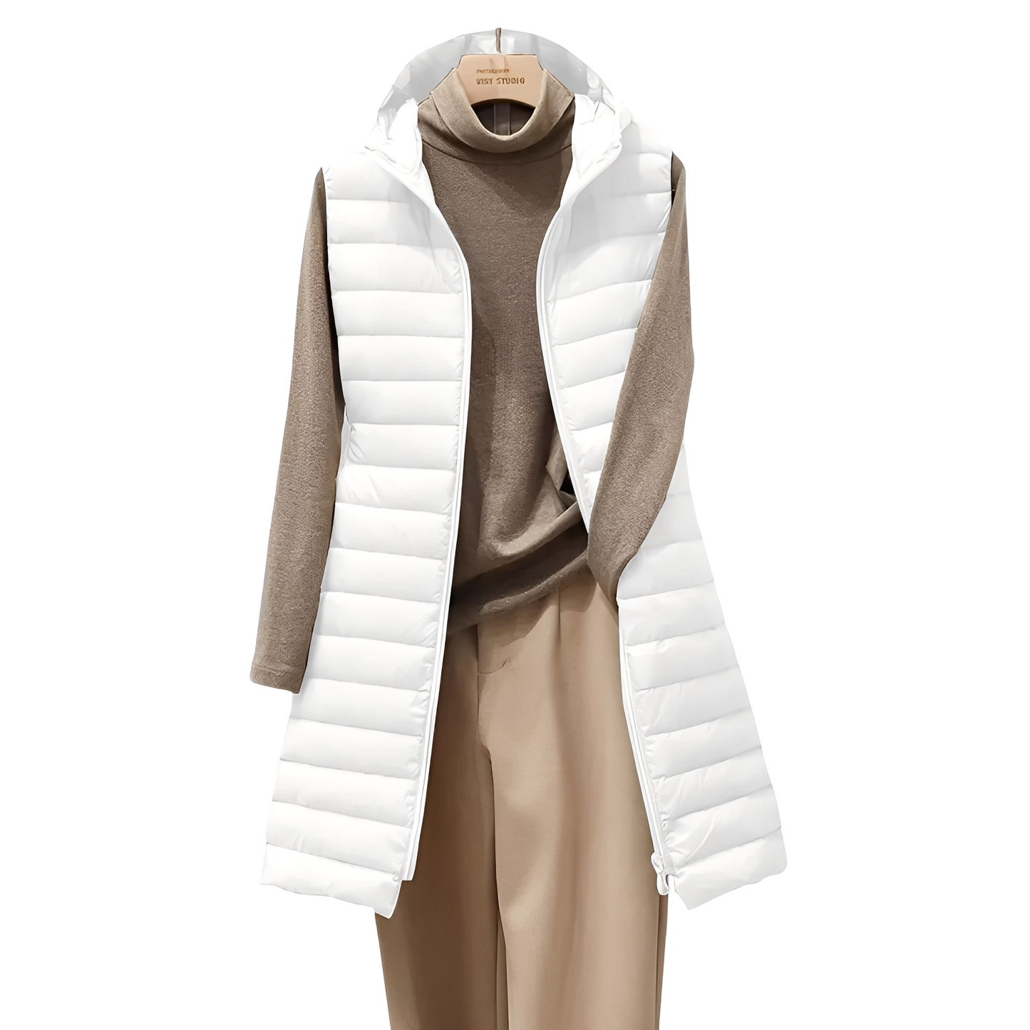 Joelle - Belle veste longue et matelassée pour femmes
