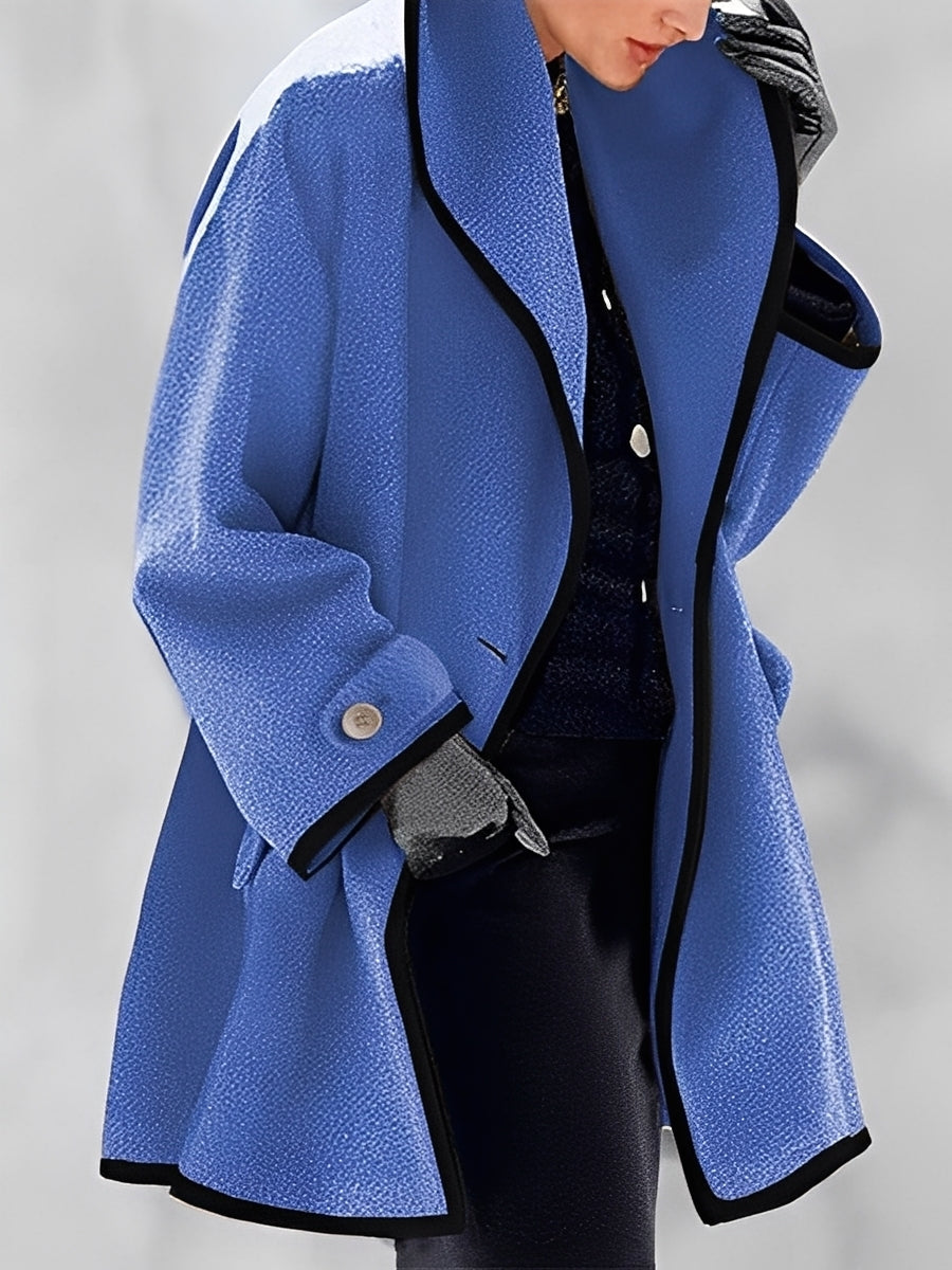 Mikayla - Chaud manteau en laine avec capuche pour femmes