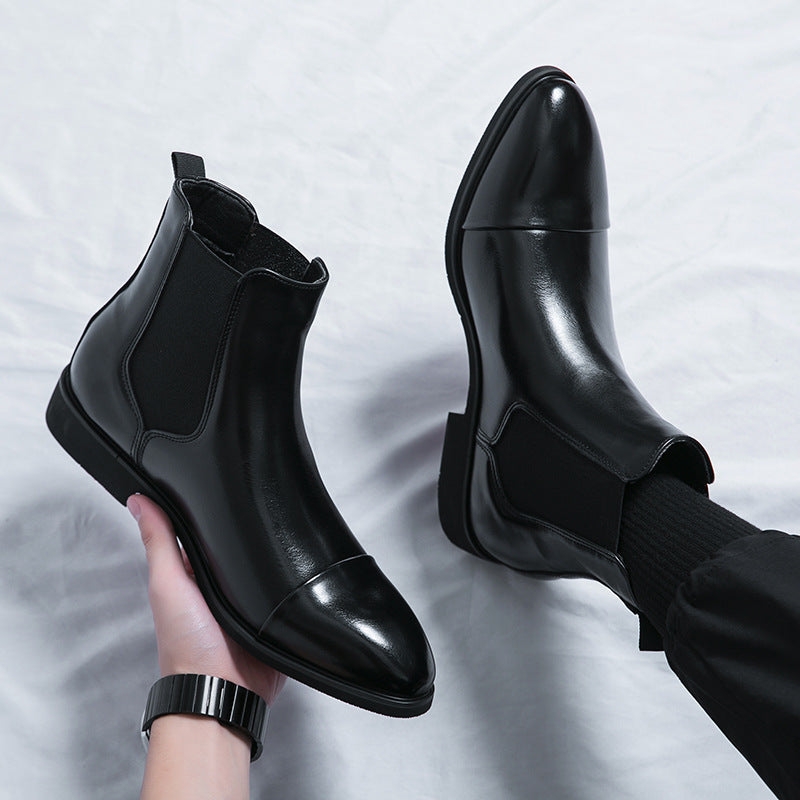 Kennith - Bottes Chelsea en cuir pour hommes, chic et décontractées