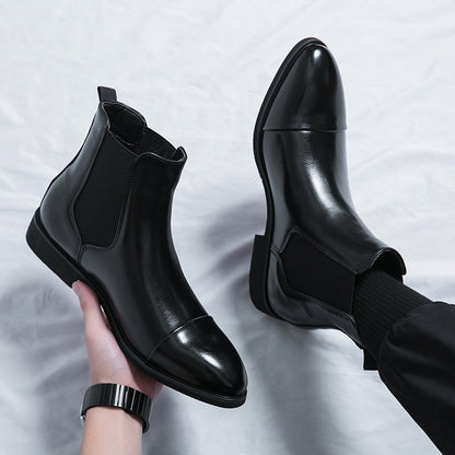 Kennith - Bottes Chelsea en cuir pour hommes, chic et décontractées