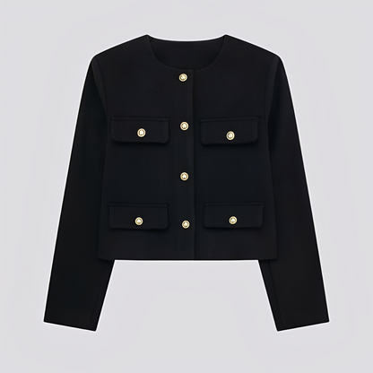 Emelia - Elegante kurze Jacke mit Knöpfen für Damen