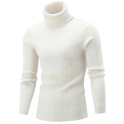 Patrick - Elegant knitted sweater with a turtleneck for men