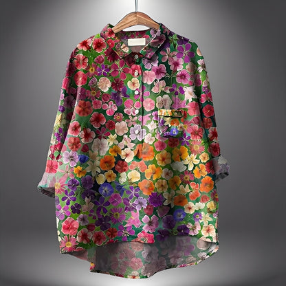 Garance - Blouse classique à manches longues pour femme