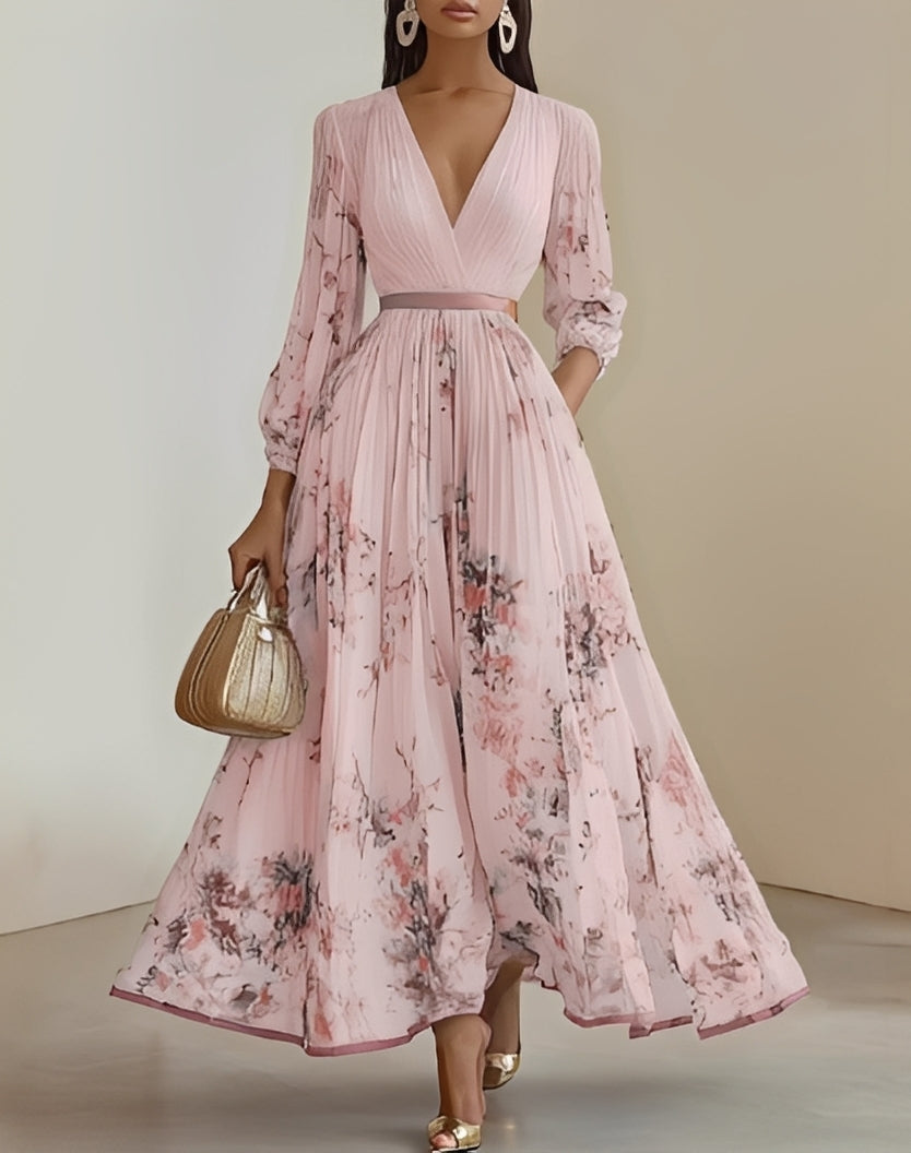 Jane - Robe élégante avec motif floral pour femmes