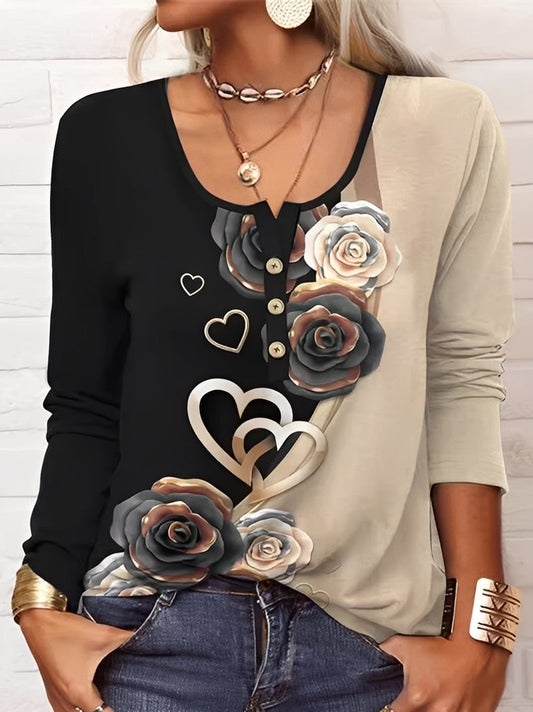 Jennelle - Elegante Haut mit Knöpfen für Frauen