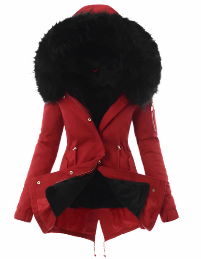 Ines - parka femme avec fausse fourrure