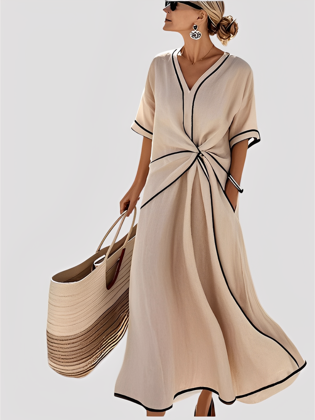 Mabel - Robe maxi élégante et ample pour femmes