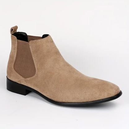 Dario – Bottines Chelsea en Cuir Véritable avec Petit Talon