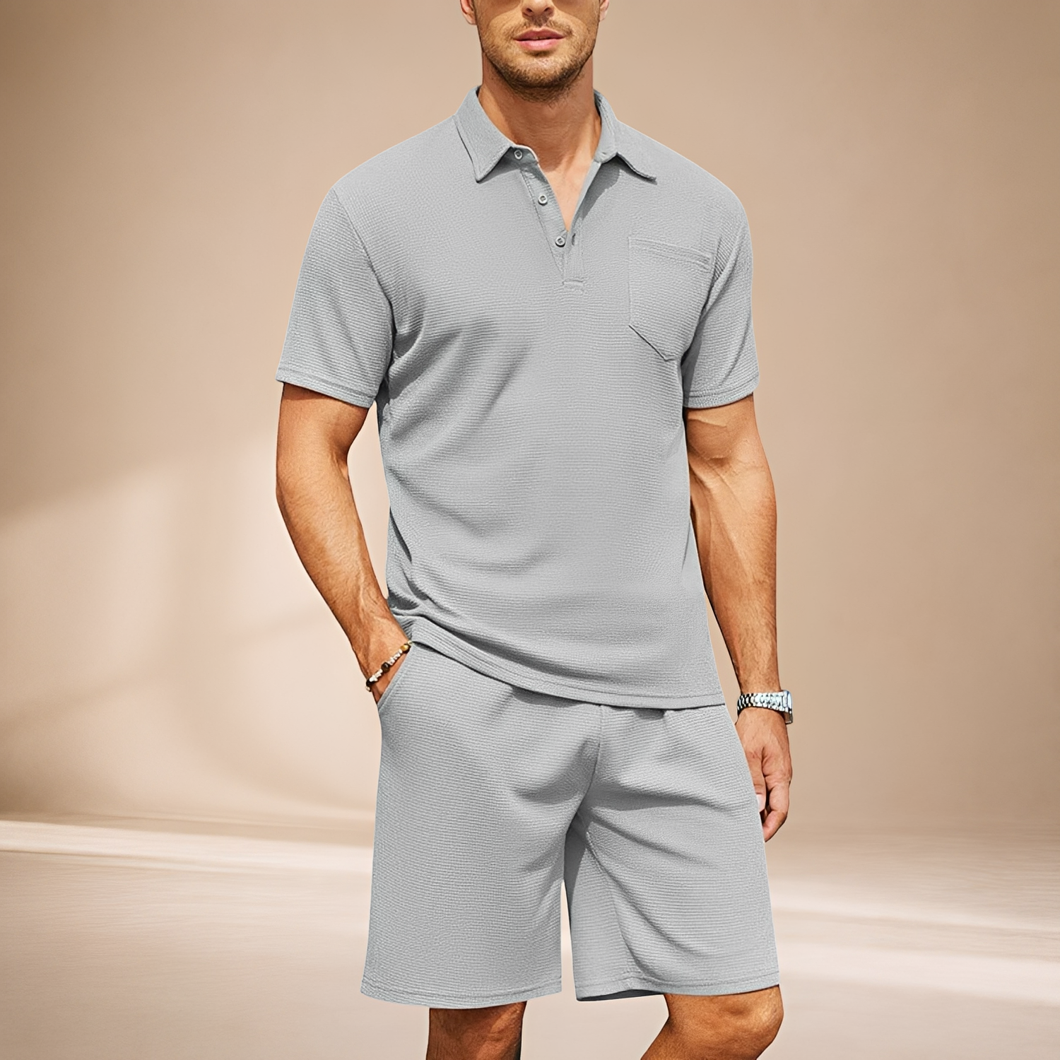 Barry - Ensemble Polo Texturé Ajusté