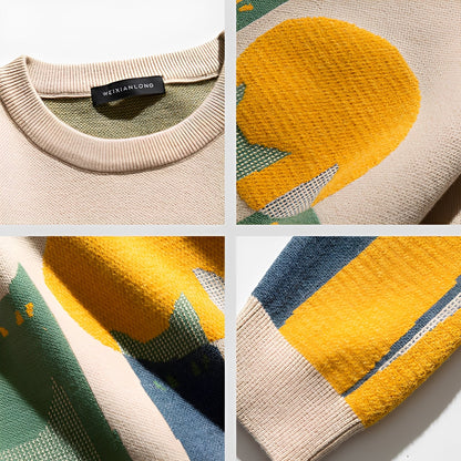 Davin - Pull stylé avec motif pour hommes