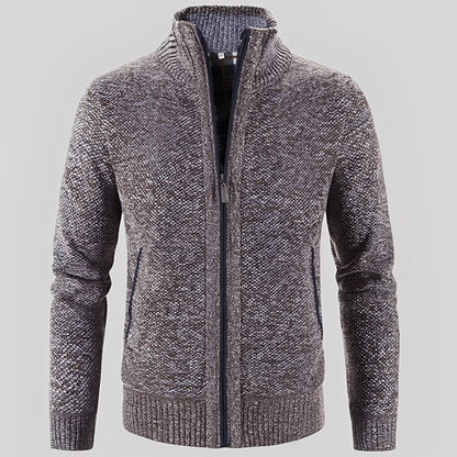 Kelvin - Cardigan Simple avec Fermeture Éclair pour Hommes
