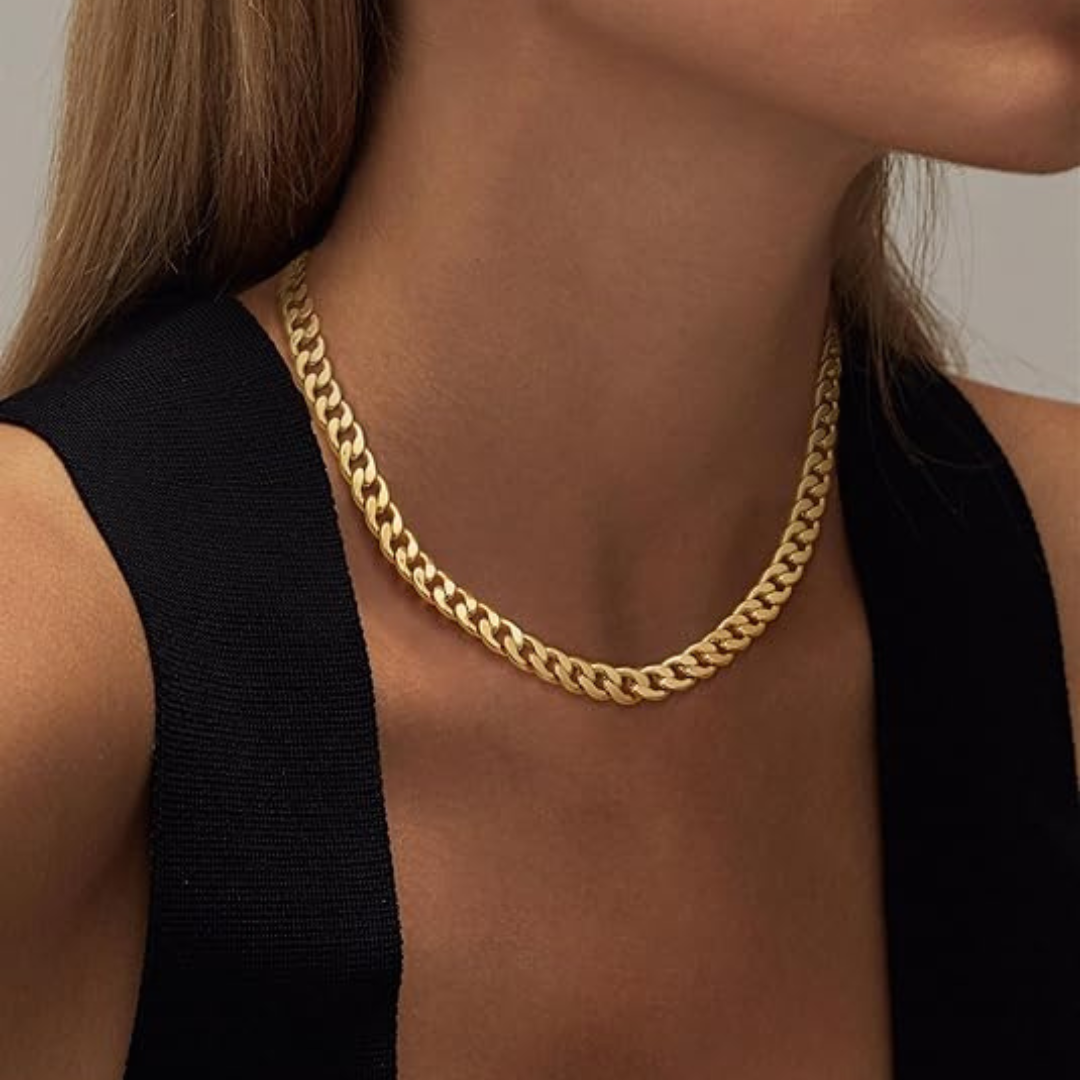 Anabel – Collier avec maillons dorés