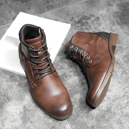 Frank - Vintage leather hiking boots for men